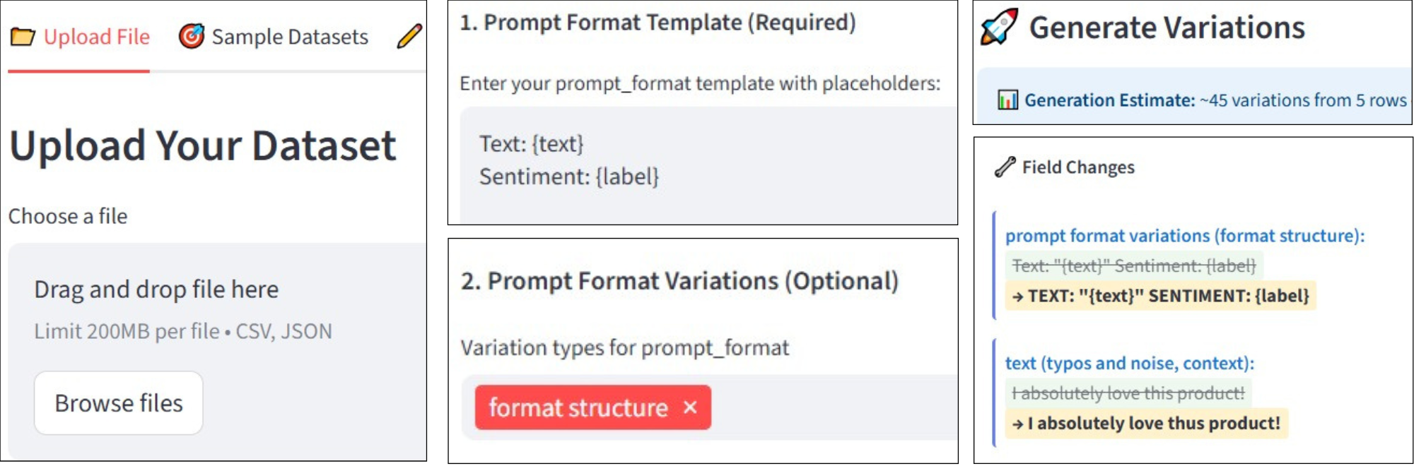 PromptSuite Web Interface
